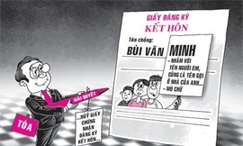 Nhầm tên chồng trong đăng ký kết hôn suốt 12 năm