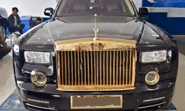 Rolls-Royce Phantom độ vàng 24k ở Hà Nội