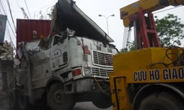 Hiện trường vụ tai nạn.