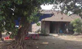 Ngôi nhà nơi xảy ra vụ tự sát.