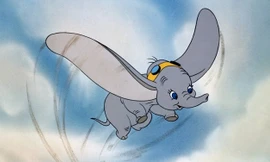 Voi con Dumbo với đôi tai biết bay trong bộ phim hoạt hình cùng tên.