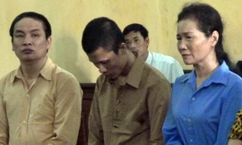 Các bị cáo tại tòa.