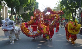 Những màn múa Rồng đặc sắc 'hội tụ' tại Hà Nội