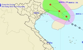 Ảnh Trung tâm Dự báo Khí tượng Thủy văn Trung ương.