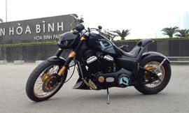 Ngắm Honda cruiser độ sói hoang lạnh lùng tại Hà Nội