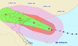 Đường đi của cơn bão.