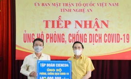 Cienco4 ủng hộ 900 triệu đồng cho Quỹ phòng chống dịch COVID-19 tại Hà Nội, Nghệ An