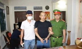 Đối tượng "Trung Cối" bị cơ quan CA bắt giữ