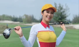 Hoa hậu Ngọc Hân và Jennifer Phạm tham gia giải golf 'Tết vì người nghèo'