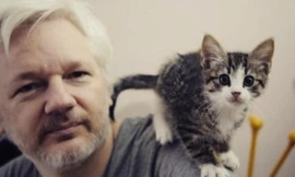 Ông chủ WikiLeaks Julian Assange. (Ảnh: CNN)