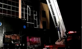 Hiện trường vụ tai nạn. (Ảnh: Xinhua)