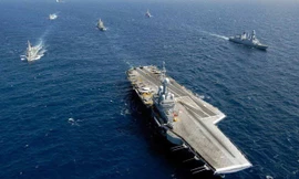 Tàu sân bay Charles de Gaulle. (Ảnh: AP)