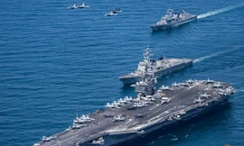 Mỹ, Nhật, Hàn và Úc tập trận chung gần biển Đông