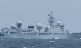 Philippines phát hiện 5 tàu chiến Trung Quốc đi vào vùng biển của họ trong tháng 7 và tháng 8 này. (Ảnh: Rappler)