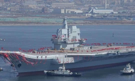 Tàu sân bay Sơn Đông của Trung Quốc. (Ảnh: ifeng)