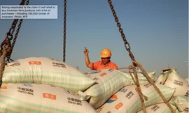 Trung Quốc tuyên bố dừng mua nông sản Mỹ sau khi bị Mỹ gắn nhãn thao túng tiền tệ. (Ảnh: SCMP)