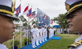 Buổi khai mạc hoạt động diễn tập hàng hải chung Mỹ - Asean. (Ảnh: Bangkok Post)