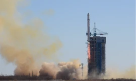 Một tên lửa Trường Chinh 2D được phóng vào quỹ đạo từ khu vực tây bắc Trung Quốc vào tháng 12 năm ngoái. (Ảnh: Xinhua)