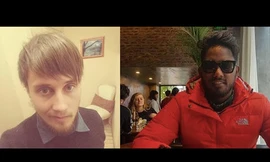 John Bothma (trái) và Mushfiq Daniels (phải) đều là giáo viên dạy tiếng Anh trước khi biến mất ở Việt Nam. Ảnh: EWN. 