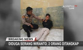 Hình ảnh nghi phạm bị khống chế. (Ảnh: Kompas TV)