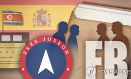 Tổ chức Joseon Tự do nói rằng họ chia sẻ các thông tin đánh cắp từ Đại sứ quán Triều Tiên ở Tây Ban Nha với FBI. (Ảnh: Yonhap)