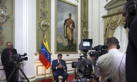 Tổng thống Venezuela Nicolas Maduro trong cuộc trả lời phỏng vấn hãng tin AP