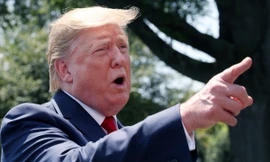 Tổng thống Mỹ Donald Trump phát biểu tại Washington hôm 30/7. (Ảnh: Reuters)