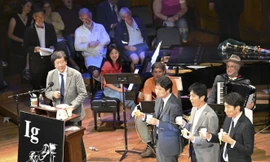 Nhóm nghiên cứu người Nhật Bản nhận giải Ig Nobel năm nay cho nghiên cứu đo lường lượng nước bọt của một đứa trẻ 5 tuổi. (Ảnh: Kyodo)