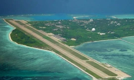 Hình ảnh đảo Phú Lâm thuộc quần đảo Hoàng Sa của Việt Nam bị Trung Quốc chiếm đóng và quân sự hóa trái phép