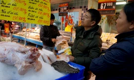 Giá các sản phẩm tại siêu thị Big C hầu như không thay đổi so với thời gian trước Tết