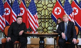 Tổng thôngs Mỹ Donald Trump và lãnh đạo Triều Tiên Kim Jong Un.
