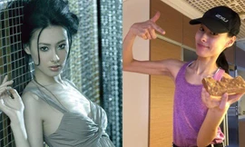 Hình ảnh gầy gò, chỉ còn da bọc xương của Lương Lạc Thi.