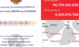 Có người trúng Vietlott 96,7 tỷ đồng