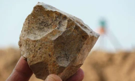 Mẫu công cụ bằng đá mới được các nhà khảo cổ phát hiện tại Algeria.