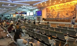 Sân bay quốc tế Cao Hùng ở miền Nam Đài Loan. Ảnh: CNA.