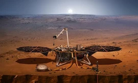 Hình ảnh rõ nét đầu tiên robot thám hiểm Insight gửi về từ sao Hỏa