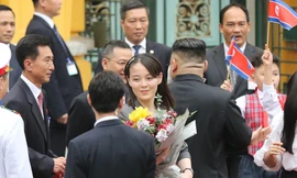 Người phụ nữ quyền lực nhất Triều Tiên xuất hiện taị Phủ chủ tịch. Ảnh: Như Ý