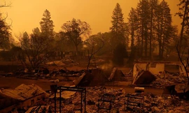 Hơn 7000 nhà ở và công trình đã bị phá hủy trong trận cháy. Ảnh: RT