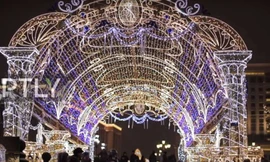 Thủ đô Moscow trang hoàng lộng lẫy đón Giáng sinh