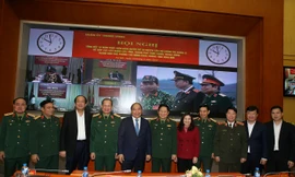 Thủ tướng Chính phủ Nguyễn Xuân Phúc cùng đoàn đại biểu cấp cao tham dự hội nghị.