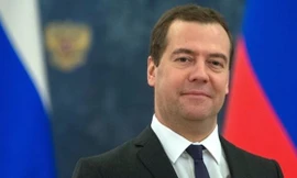 Thủ Tướng Nga Medvedev. Ảnh: Reuters