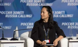 Giám đốc tài chính toàn cầu của hãng công nghệ Huawei- bà Mạnh Vãn Chu. ẢnhL Reuters