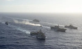  Lực lượng phòng vệ Nhật Bản chuẩn bị cho cuộc tập trận Keen Sword 2018. Ảnh: JSDF