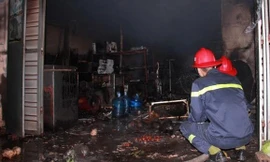 Hiện trường vụ hỏa hoạn do "giận vợ".