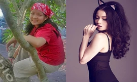 Nhan sắc Thuỷ Top từ cô bé mũm mĩm đến người đẹp ngực 'khủng'
