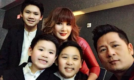 Bằng Kiều khoe 3 quý tử rất đẹp trai và tài năng