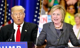 Hai ứng viên tổng thống Mỹ, tỷ phú Donald Trump (trái) và cựu ngoại trưởng Hillary Clinton. Ảnh: CNN 