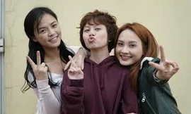 Bảo Thanh và ê kíp quay xuyên đêm để kịp tiến độ ngoại truyện?
