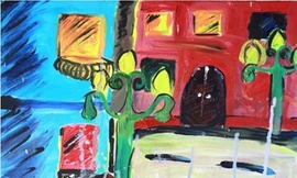 Cô bé 10 tuổi bày tranh ở Bảo tàng Mỹ thuật Việt Nam