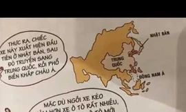 Đường lưỡi bò phi pháp in trong cuốn sách dành cho học sinh